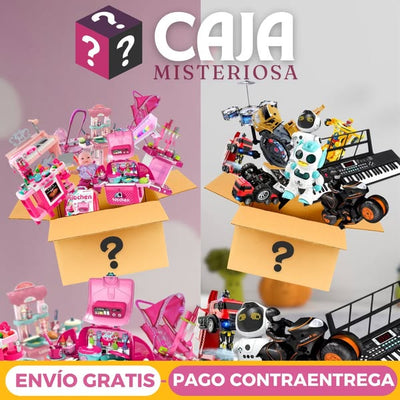 Caja Misteriosa JUGUETES NIÑA O NIÑO, INCLUYE DECORACIÓN NAVIDEÑA