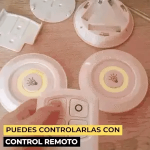 Set de 3 luces LED CONTROL REMOTO 🌟