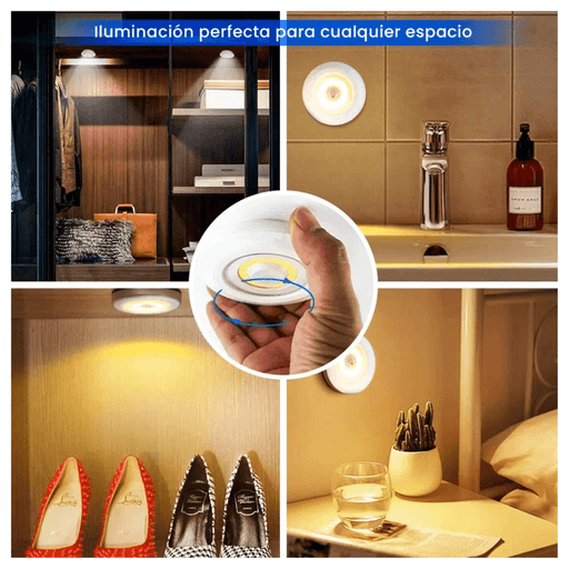 Set de 3 luces LED CONTROL REMOTO 🌟